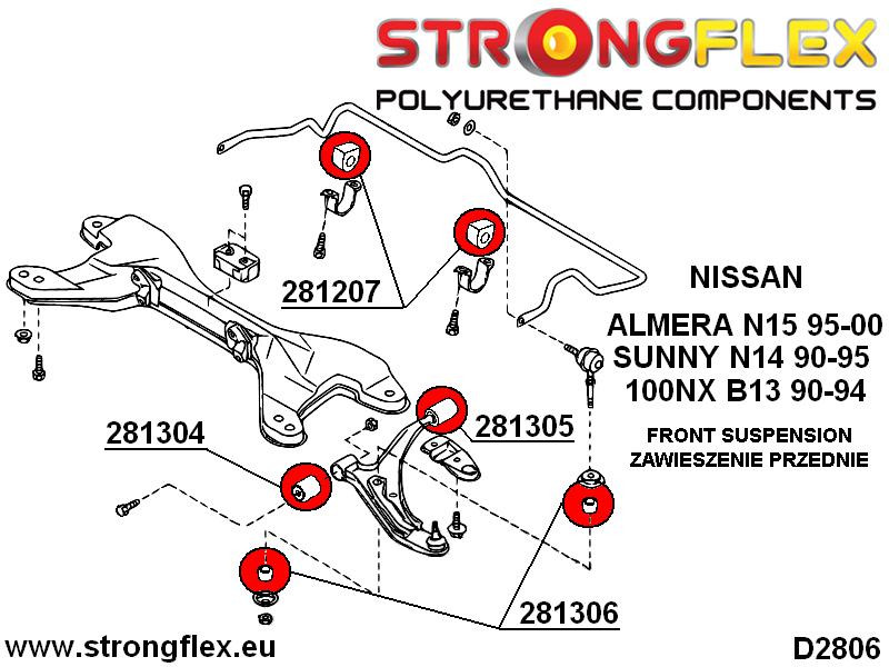 Anti roll bar link bush