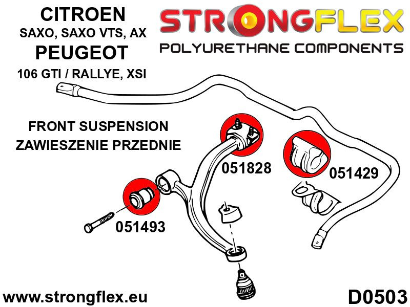 Front control arm - rear bush