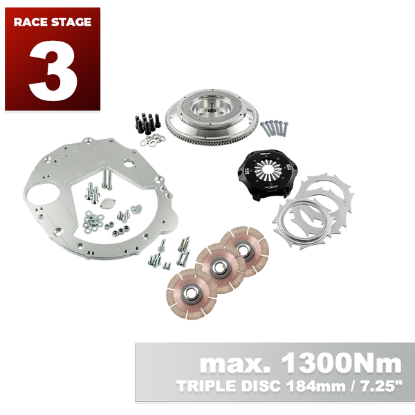 PMC RACE STAGE 3 BMW M50 M52 M54 S50 S52 S54 - BMW M57N HGU HGK - 184mm 7.25" (V)