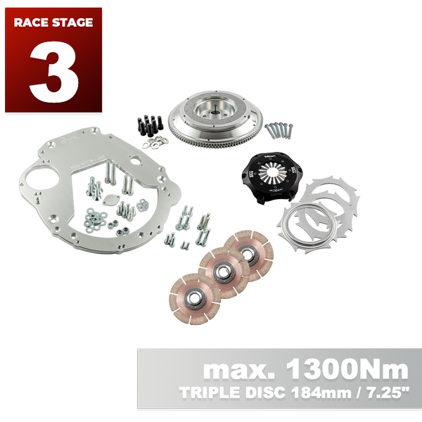 PMC RACE STAGE 3 BMW M50 M52 M54 S50 S52 S54 - BMW M57N HGU HGK - 184mm 7.25"