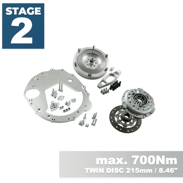 PMC STAGE 2 BMW M50 M52 M54 S50 S52 S54 - BMW M57N HGU HGK - 215mm / 8.46" (V)