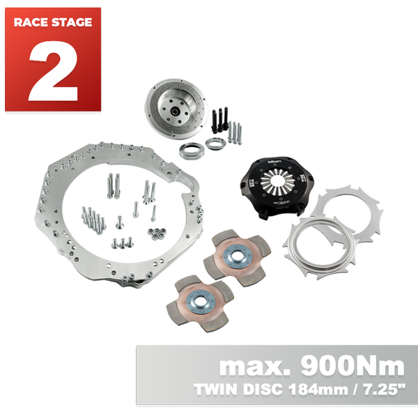 PMC RACE STAGE 2 GM Chevrolet LS - Nissan 350Z Z33 370Z Z34 - 184mm / 7.25"