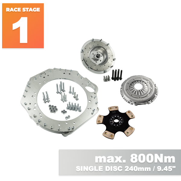 PMC RACE STAGE 1 Chevrolet LS - BMW M57N HGU HGK / N54 - 240mm / 9.45"