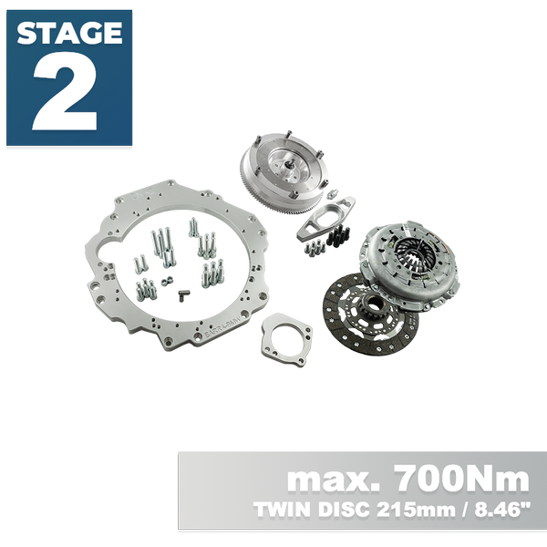 PMC STAGE 2 Ford Barra - BMW N54 - 215mm / 8.46"