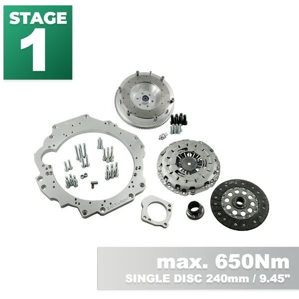 PMC STAGE 1 Ford Barra - BMW M57 - 240mm / 9.45"