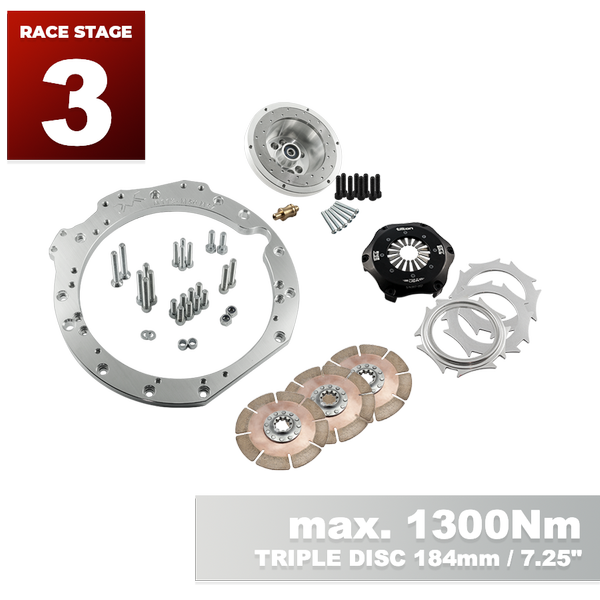 PMC RACE STAGE 3 Mercedes-Benz M113 - BMW M57 / E46 S54 M3 - 184mm / 7.25"