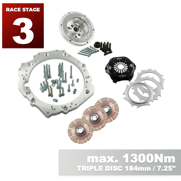 PMC RACE STAGE 3 Toyota JZ - BMW M57N HGU HGK / N54 - 184mm 7.25"