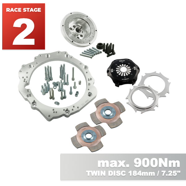 PMC RACE STAGE 2 Toyota JZ - BMW M57N HGU HGK / N54 - 184mm 7.25"