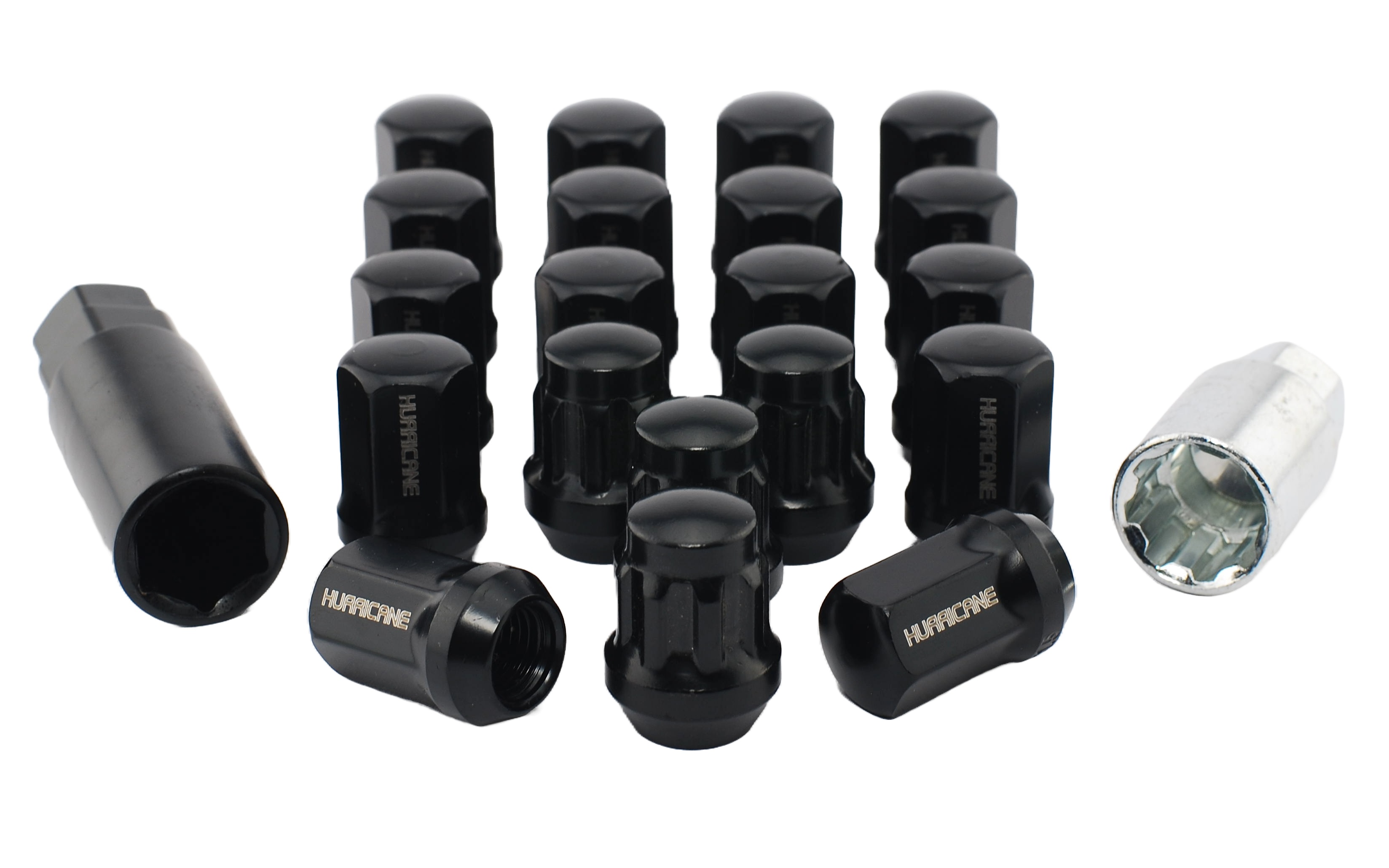 Wheel Nut Kit Steel Black M12x1.5 (32mm)