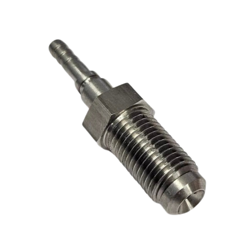 Brake fitting male 3/8-24 Stainless Steel (swivel)
