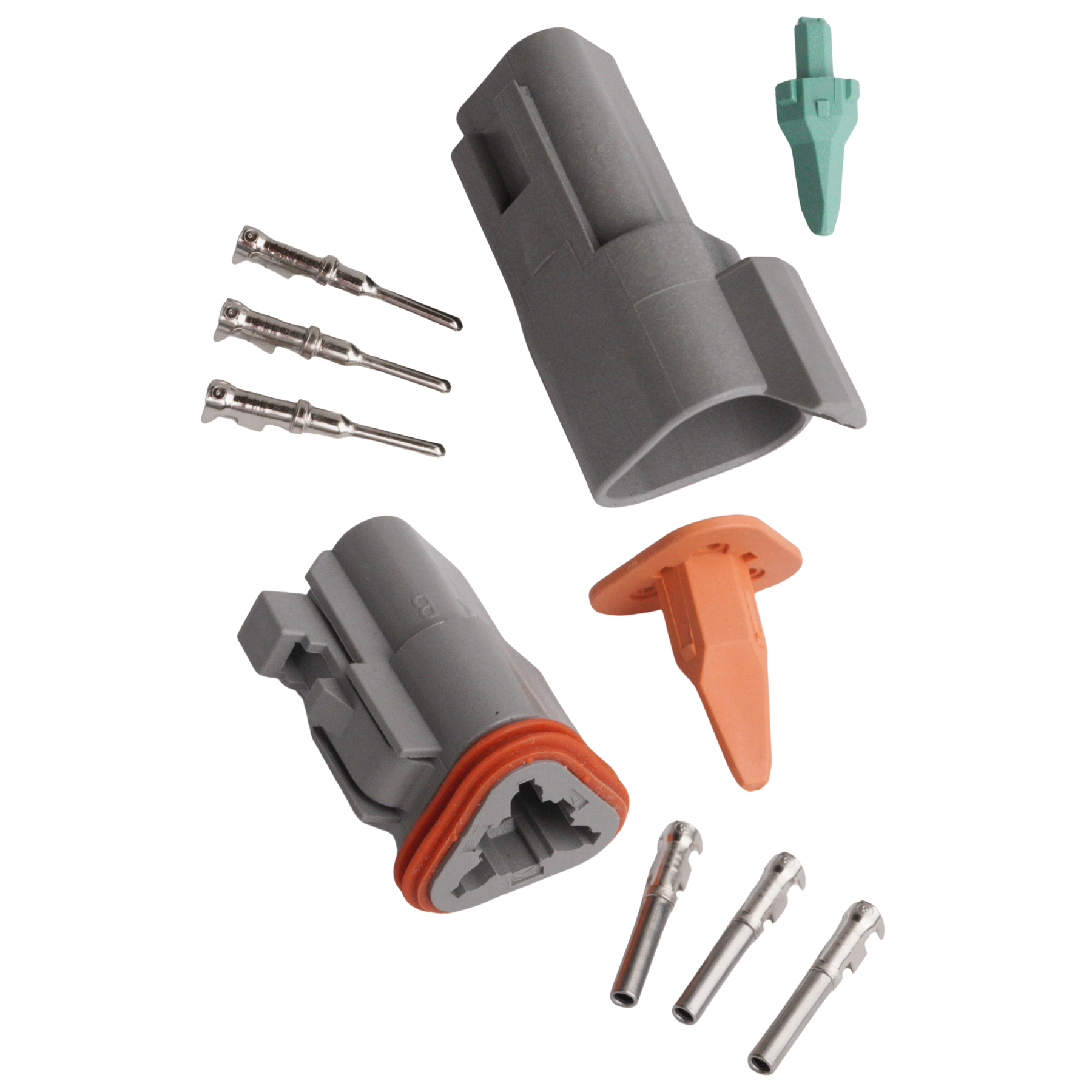 Connector 3-pin DT series male + Female