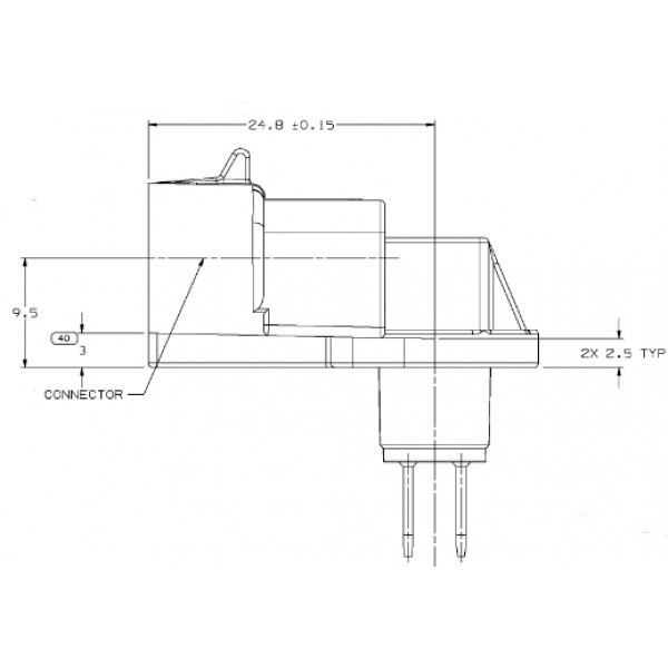 Bulkhead terminal 4-Pin