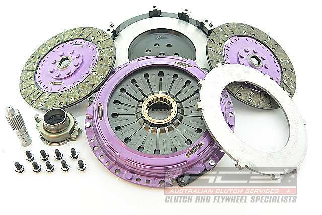 MITSUBISHI LANCER EVO V (CP9A. CT9A) - 230mm Organic Twin Plate Clutch Kit Incl Flywheel 1200Nm