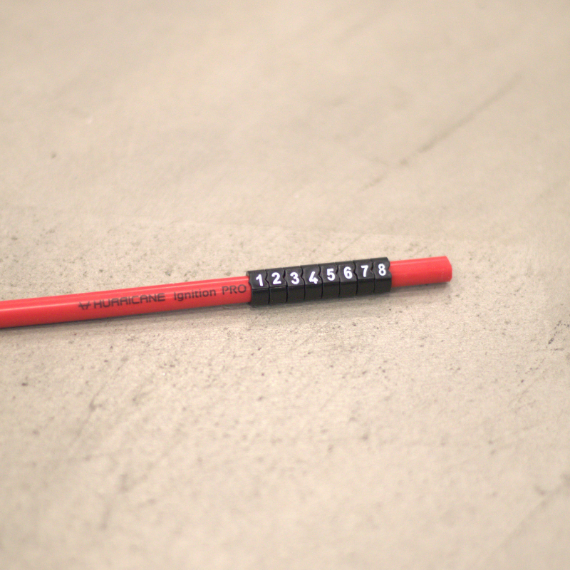 Hurricane Number marker / Cylinder marking for ignition cable