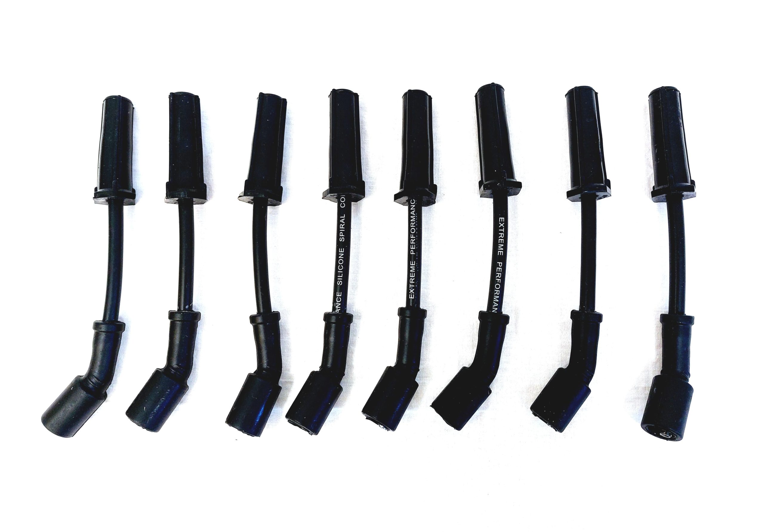 GM LS Ignition cable set straight angle Black