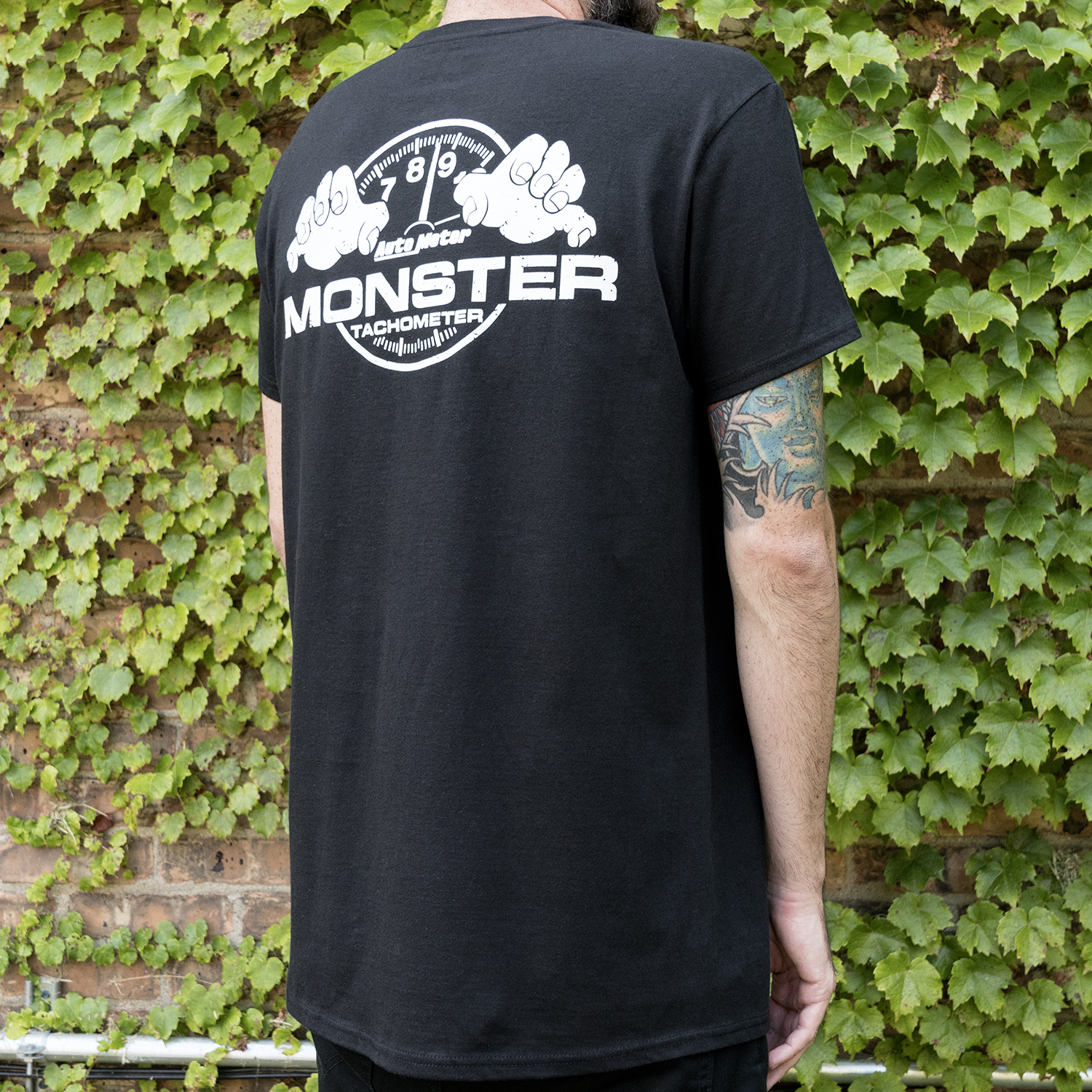 T-Shirt, Adult Large, Black, 'Monster'