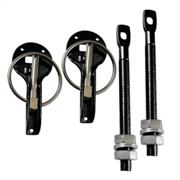 Bonnet latch aluminum black
