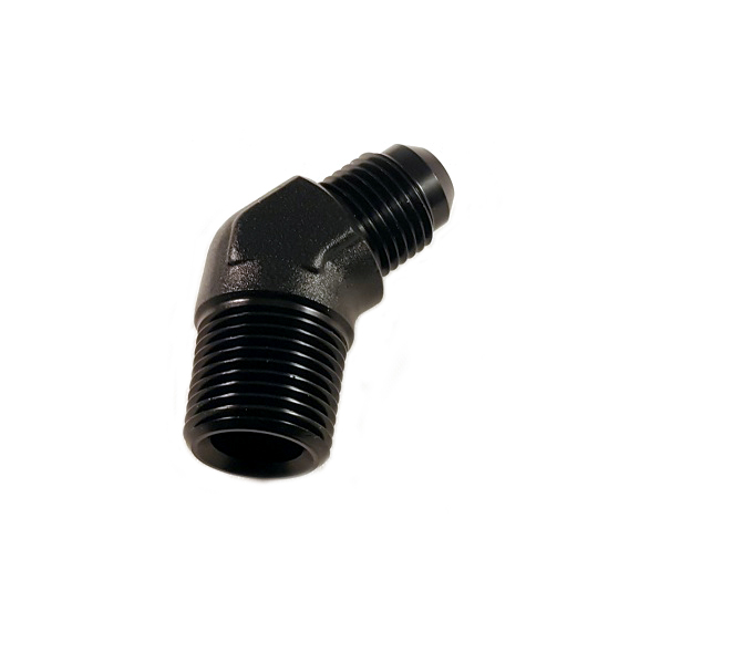 AN6 - 1/4" NPT Adapter forged 45 °