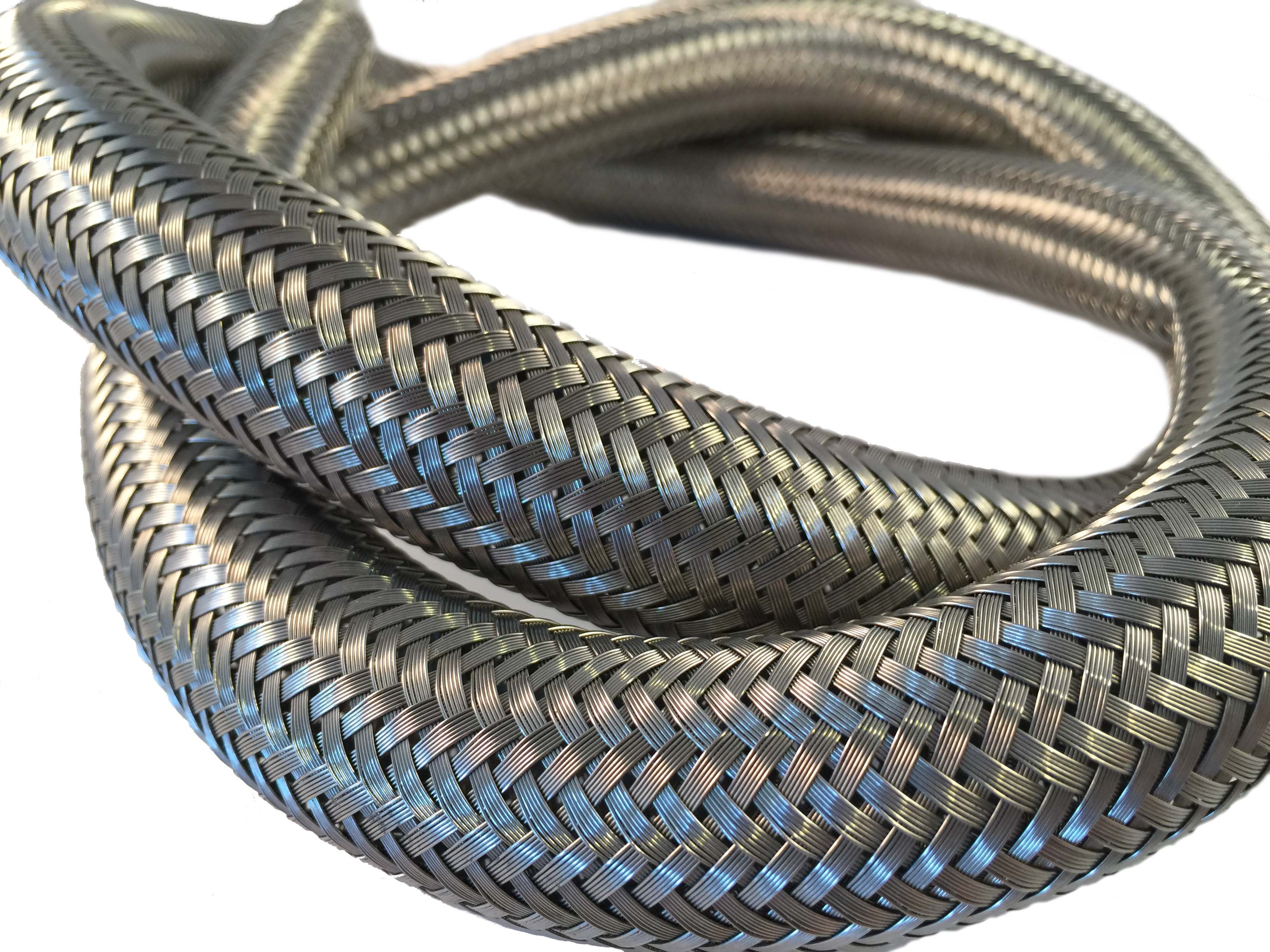 Braided cable sleeve stainless 45mm