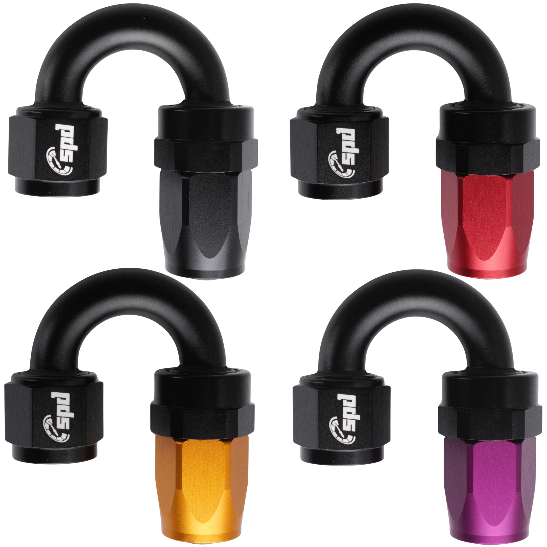 AN6 hose end -180 °