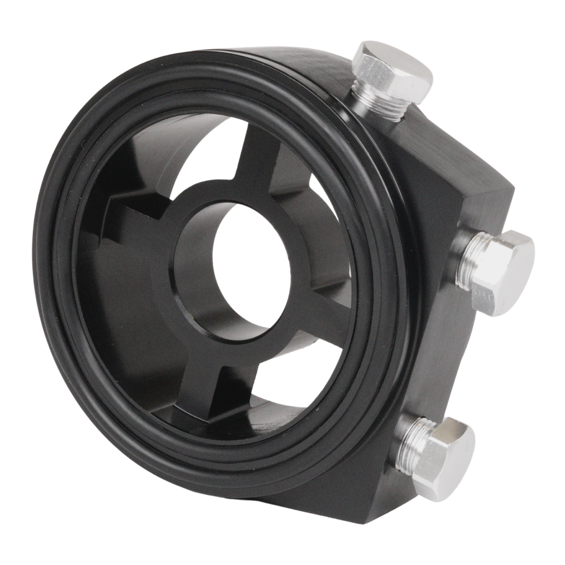 Sandwich adapter for oil temp / pressure