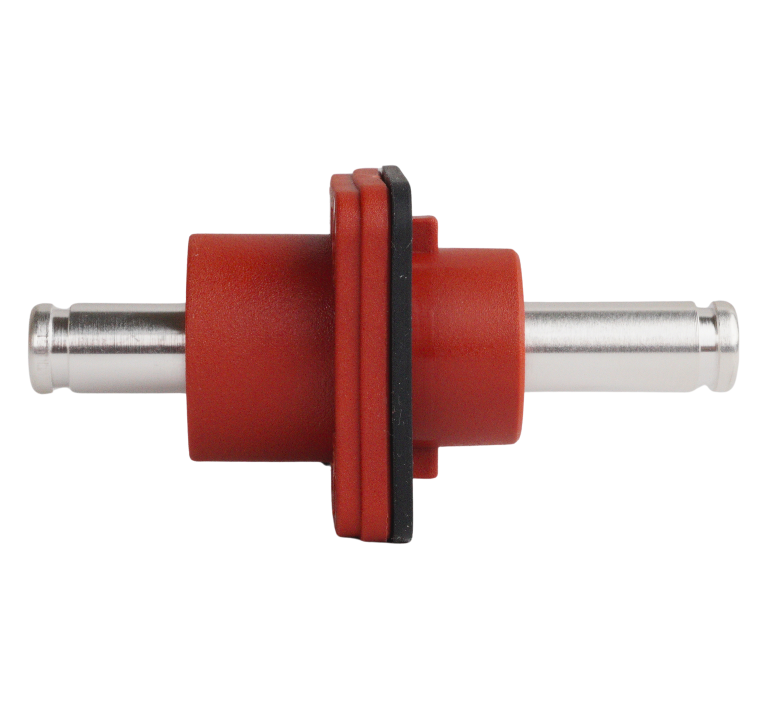 Bulkhead lead-through Battery cable (2x 8,0mm Quick connector) Red