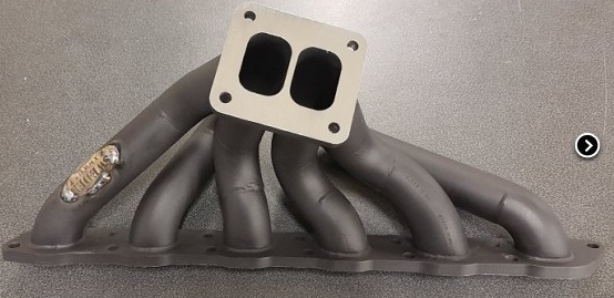 Exhaust manifold Volvo 740/940 6cyl Straight mount mild steel