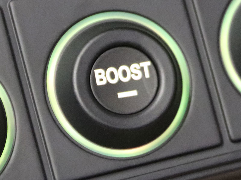 Boost decrease, icon CAN keypad