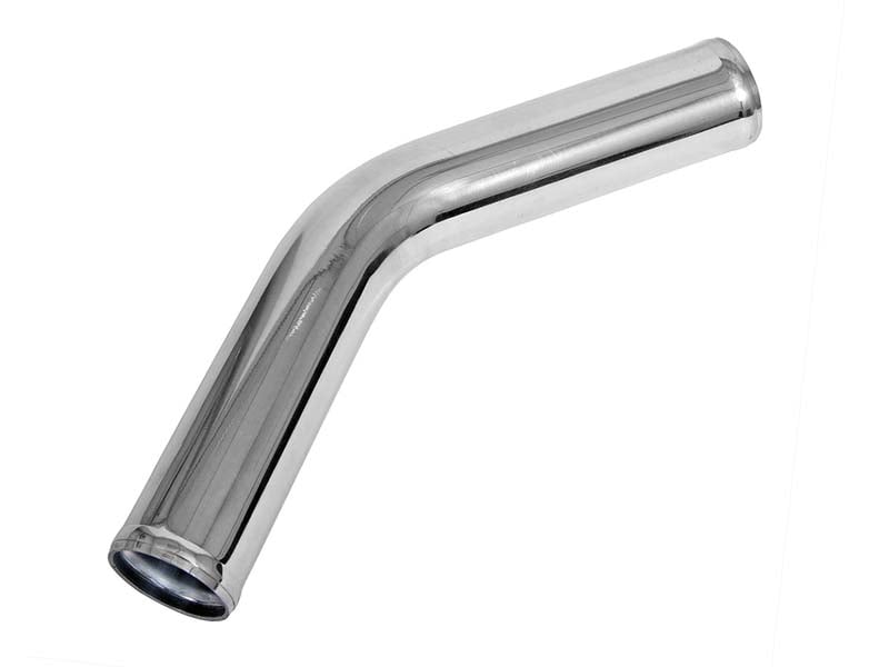 45° aluminum tube 3,5" Polished