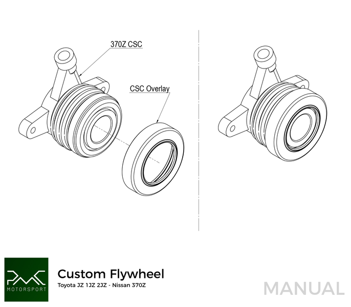 PMC  Flywheel Nissan RB - Nissan 350Z Z33 370Z Z34 / 184mm 7.25" (P)