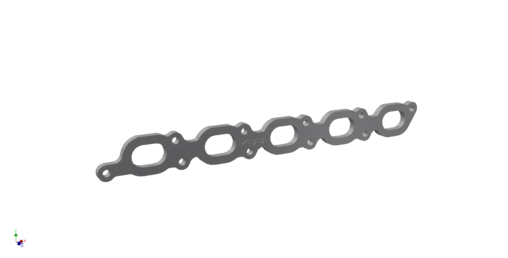 Exhaust flange Volvo 5cyl 10mm