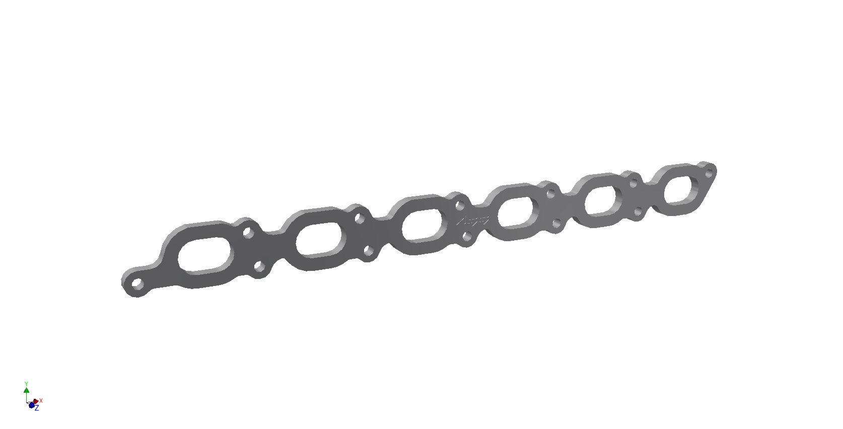 Exhaust flange Volvo 6cyl 10mm