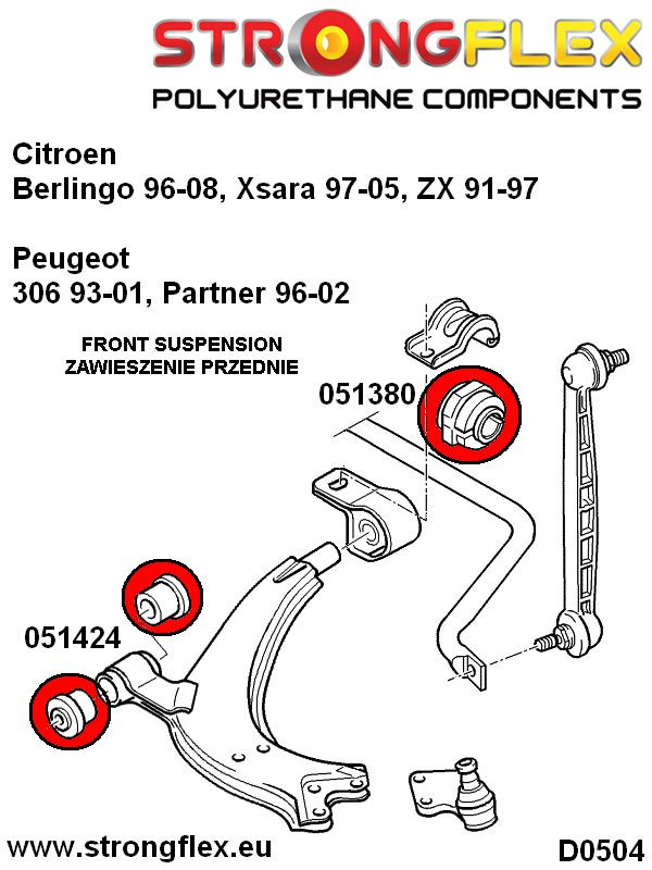 Front anti roll bar mount SPORT