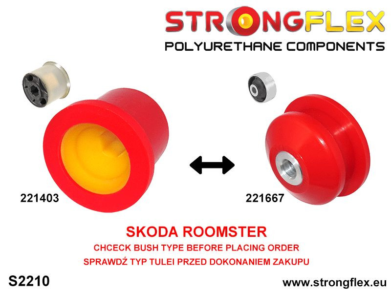 Front wishbone rear bush SPORT
