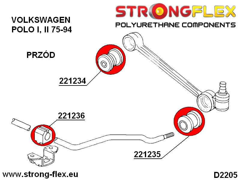 Front wishbone outer bush SPORT