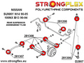 Rear suspension bush kit