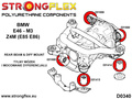 Rear beam mounting bush kit SPORT
