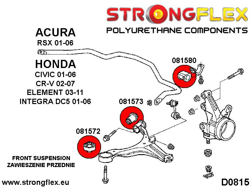 Front suspension bush kit