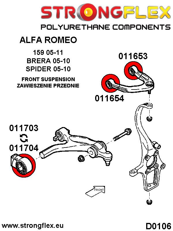 Front upper arm - front bush SPORT
