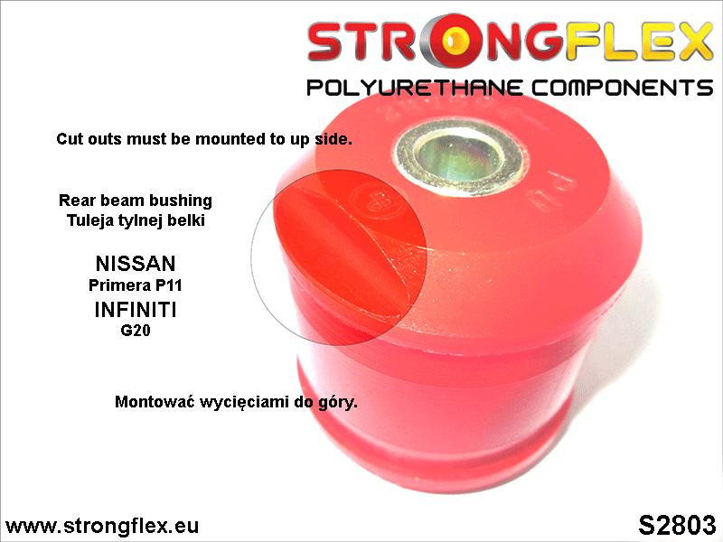 Rear beam mount bush