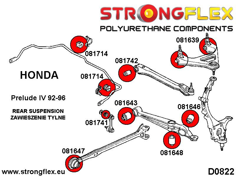 Full suspension bush kit SPORT