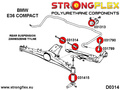 Rear anti roll bar link to arm bush
