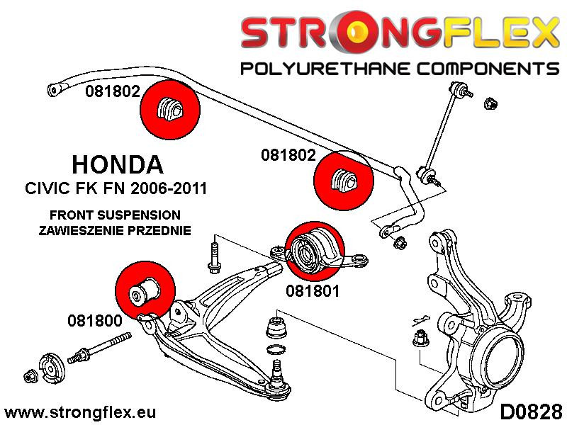 Front lower arm rear bush