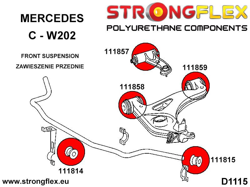 Front anti roll bar - outer bush
