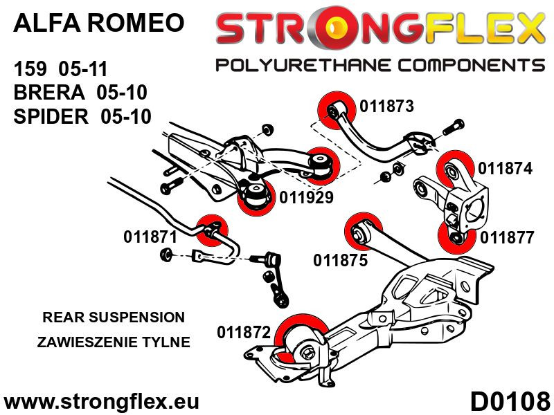 Rear lower arm bush SPORT