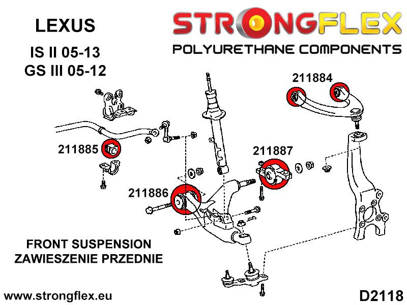 Full suspension polyurethane bush kit SPORT
