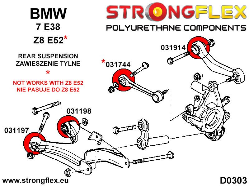 Full suspension bush kit SPORT