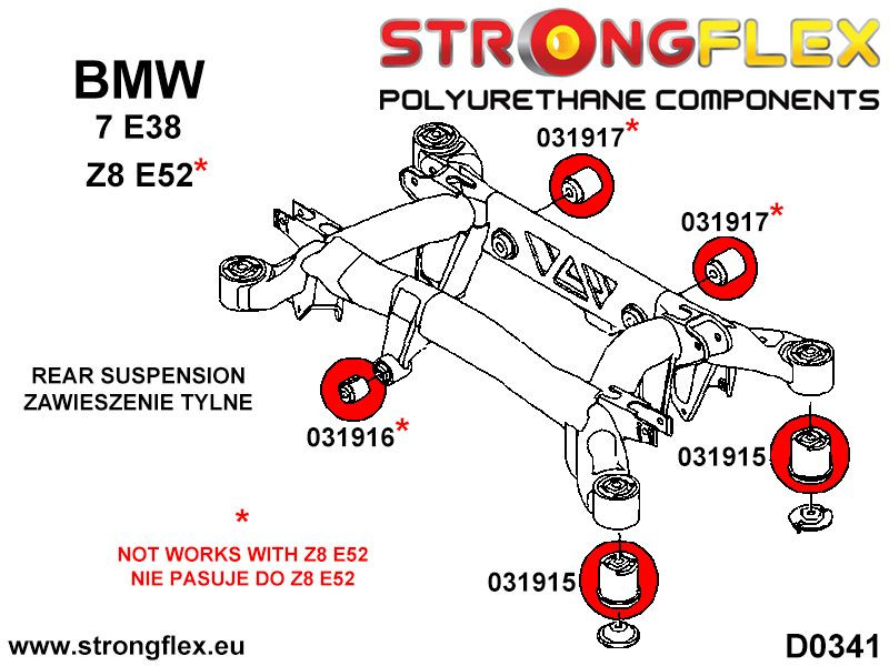 Full suspension bush kit SPORT