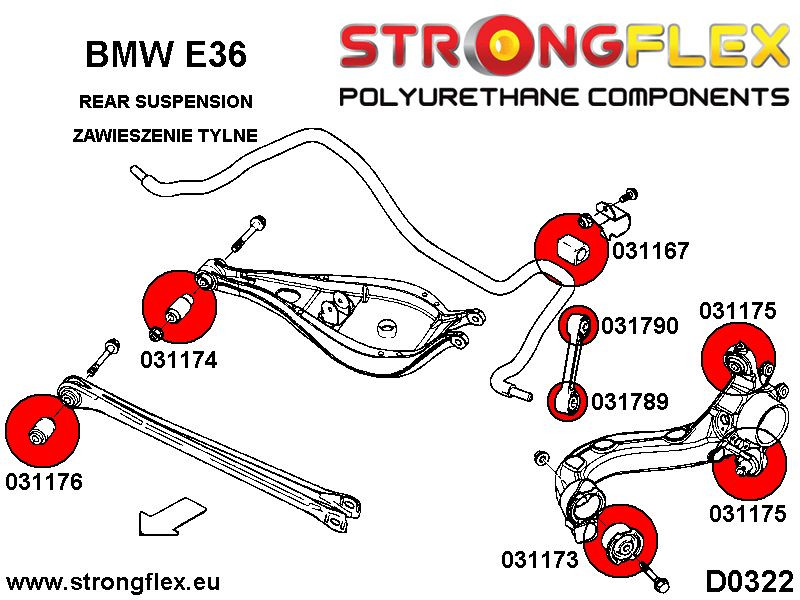 Rear control arm lower inner