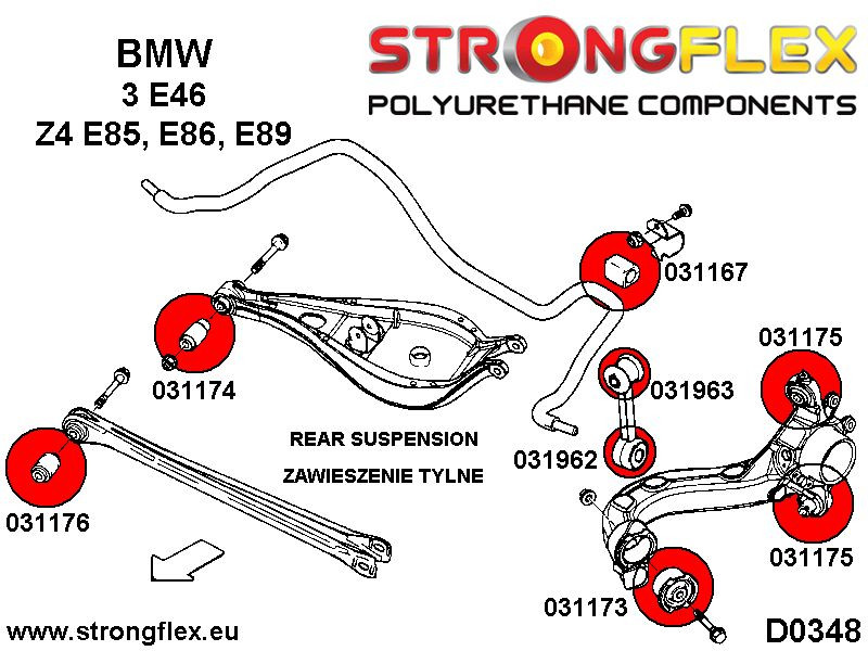Rear control arm lower inner